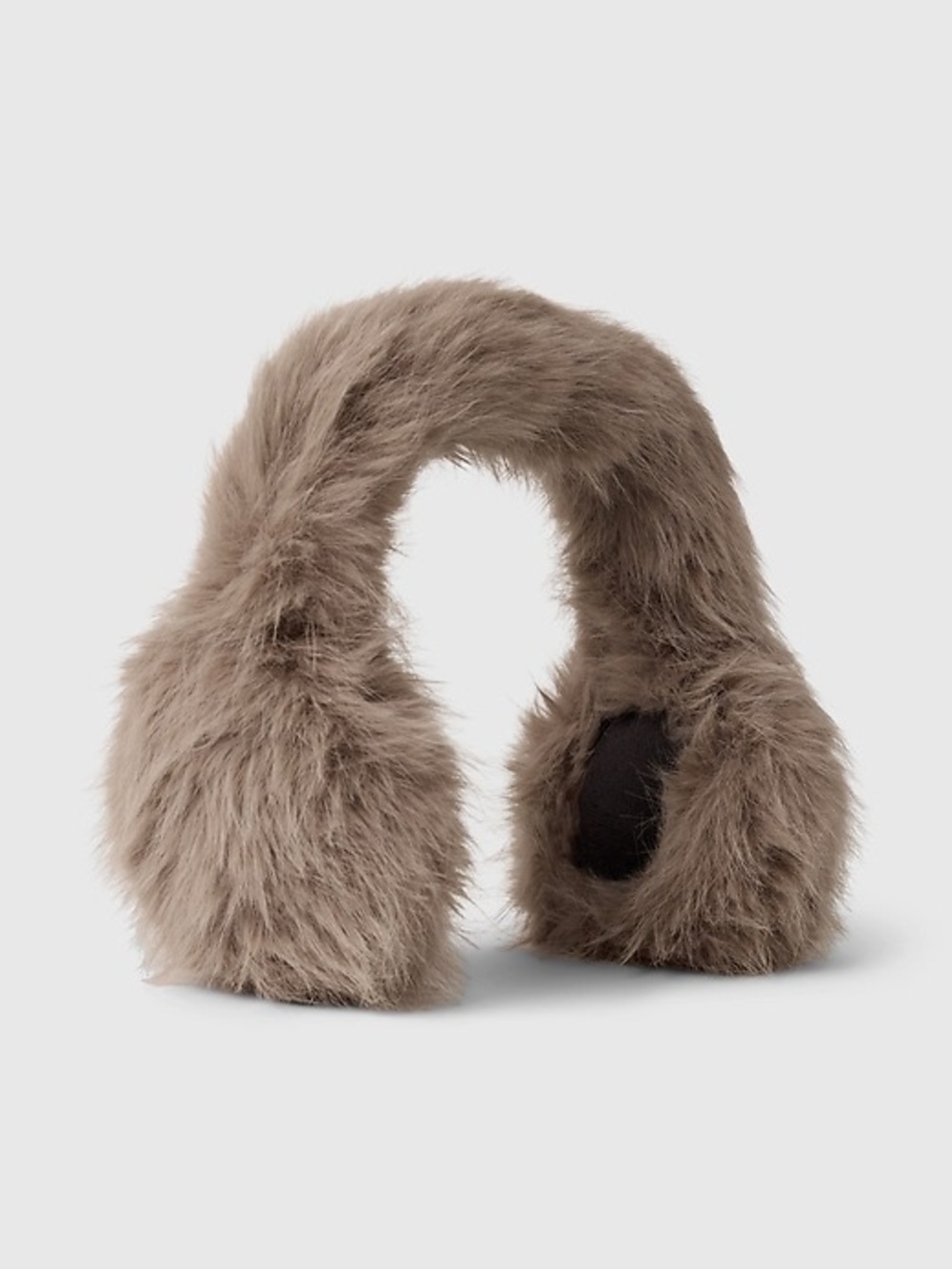 GAP Faux Fur Ear Muffs in Quail Brown